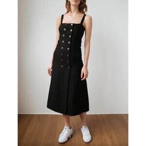 Albus Lumen Monica Double Breasted Dress Black